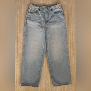Madewell The Perfect Vintage Wide Leg Crop Jeans light blue women’s 29T